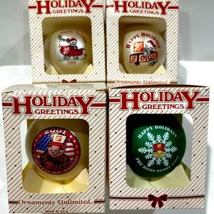 Home Depot Christmas Tree Ornaments Lot of 4